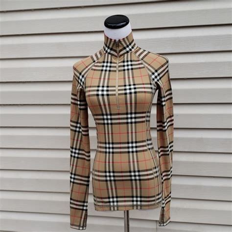 burberry vilan tech zip top|Burberry Iconic Check Vilan Turtleneck Zip Top .